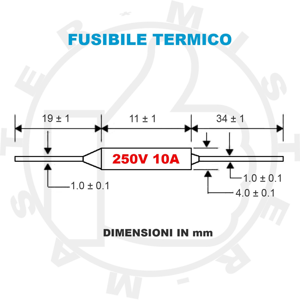 Fusibili 10A 250V Termofusibili Per Blocco Surriscaldamento 216°C - 5 Pezzi, 10A, 250V AC Ricambi Elettrici - Foto 5