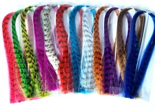 BARRED FISHAIR FIBER - Fly Tying Material - Barred Hair Fibers - 12 COLORS - NEW