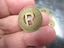 Rochester City Lines New York Transit Token Coin Substitute For One Cash Fare