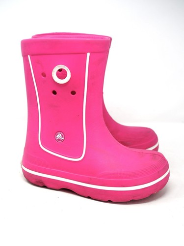 Crocs Crocband Jaunt Pink Rain Boots 