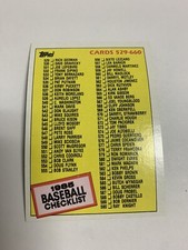 1985 Topps Baseball Checklist #659 529-660