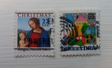 Set completo francobolli USA usati: Natale 1986