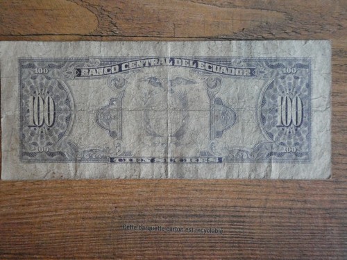 Billet EQUATEUR 100 SUCRES , 1988 - Picture 2 of 4