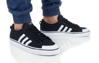 NIB Men's Adidas Nizza Core Black Cloud White Shoes (CQ2332) Size us 10-D 