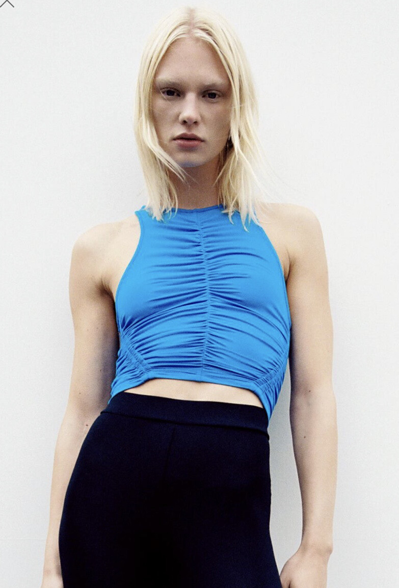zara ruched top