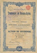 Tramways de Buenos-Ayres, Argentinien/Belgien, 1907