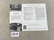 MG Austin Healey 3000  mark 3 III Vintage Car ad sales brochure 15E76