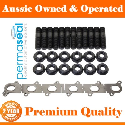 Permaseal Exhaust Manifold Stud&Gasket Kit For Ford Falcon XR6 BA/BF/FG Barra 4L