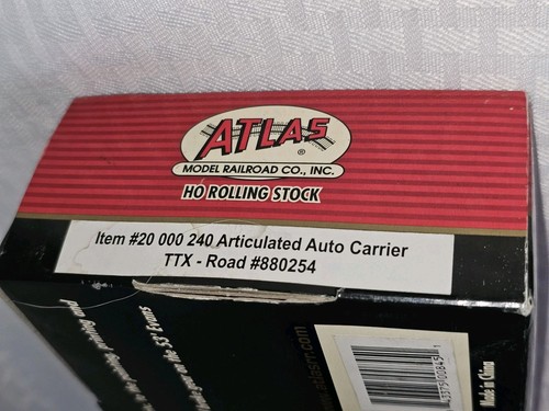 Atlas 20 000 240 Scala HO Union Pacific Articolato Auto Carrier #880254 Nuovo - Foto 7 di 10