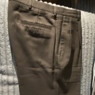 Haggar Hecro Men's Gray Pleated Dress Pants Regular Fit Straight Leg 32W — photo 1
