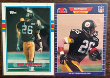 1989 Topps Rod Woodson Rookie card 1989 Pro Set Rod Woodson Rookie card. rookie card picture