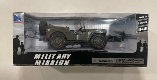 Jeep Willys U.S.A. Army Green 1:32 Diecast Model Car by New Ray NIB
