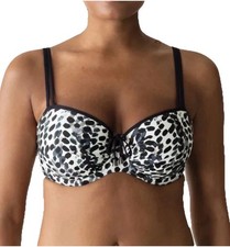 EUC PRIMA DONNA Road Trip Animal Print Molded Foam Cup Underwire Bikini Top 34G