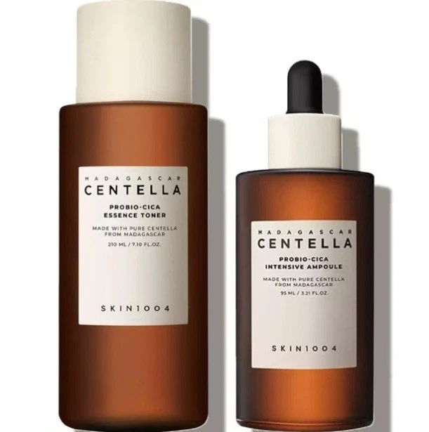 SKIN1004 Madagascar Centella, Probio-Cica Essence Toner | Intensive Ampoule