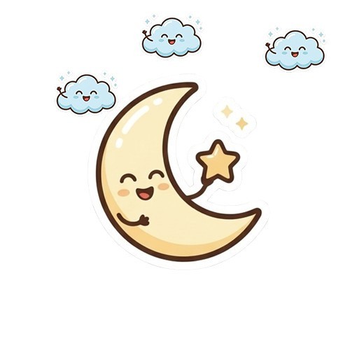 Creative Vinyl Sticker Cheerful and Innocent Star, Funny Decals, PDF file#03