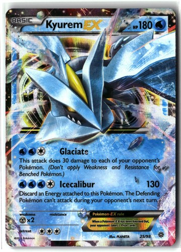 2015 Kyurem EX ⭐️ 25/98 Holo EX Rare Ancient Origins Pokemon NM Front/LP Back