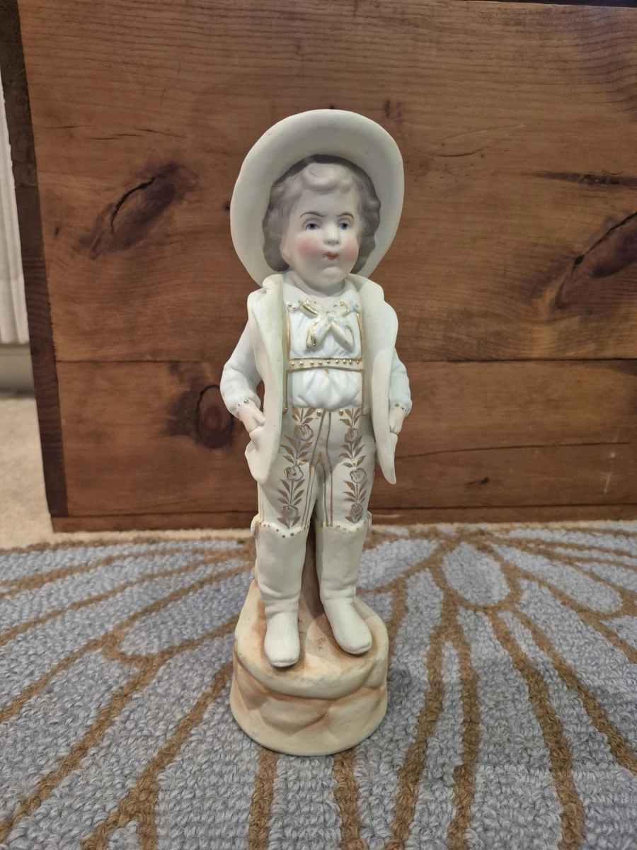 * antique figure ❀ ビスク パニエと 素敵な男の子 Antique Figurine Boy for sale | eBay