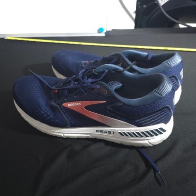 Brooks Beast 20 Mens 14 2E Navy Stability Running Shoes Support Athletic Sneaker