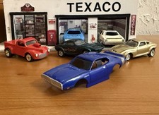 Tyco Mattel H.O. Dodge Charger R/T Blue w/Sil Stripe Body For Wide Pan Chassis