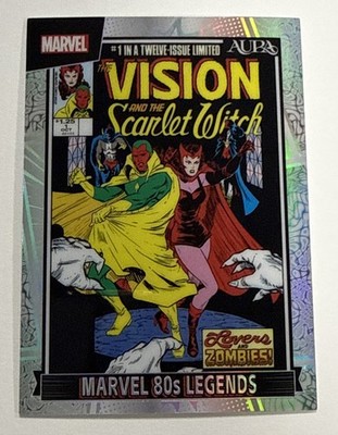 2025 Kakawow Marvel Aura 80s Legends Vision and the Scarlet Witch Silver EL-03