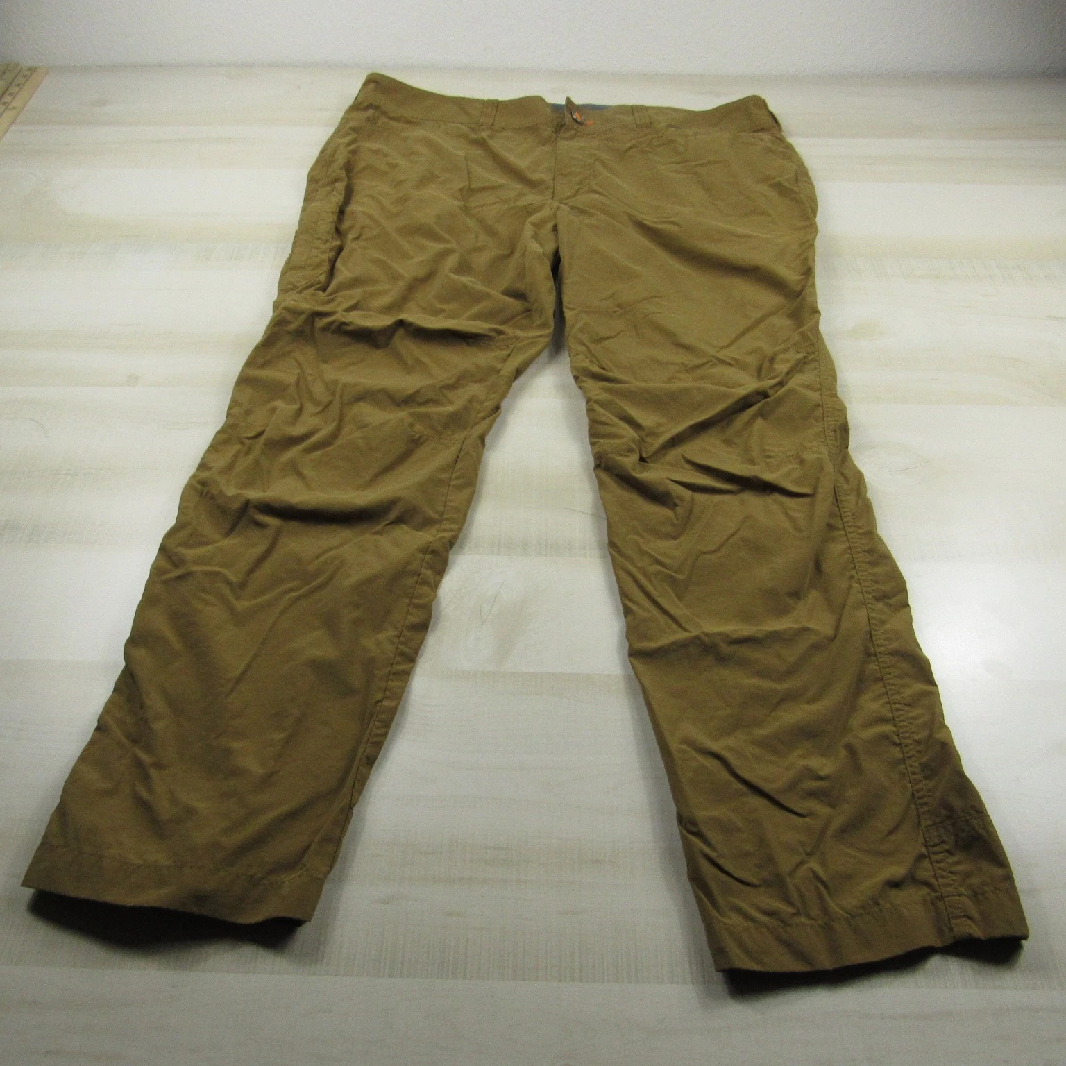 Orvis Pants Mens 40x30 Brown Tech Nylon Performance Hiking Fishing Outdoor