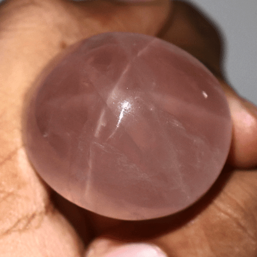 Cuarzo Rosa Estrella Natural 180 CT - Cúpula Alta 33MM Cabujón - Piedra Preciosa de Coleccionista - Imagen 6 de 11