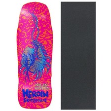 Heroin Skateboard Deck Nolan Knock Off 10.25" x 32" with Grip