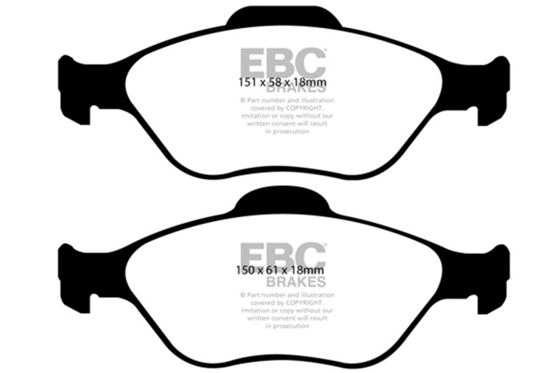 EBC Green Stuff Front Brake Pads for 08+ Lotus 2-Eleven 1.8 Supercharged