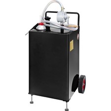 30 Gallon Gas Caddy, Fuel Storage Tank with Wheels, Portable Fuel Caddy with Man