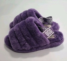 UGG Australia Fluff Yeah Slide Slippers Women's Sandals 1095119 Purple Size 6