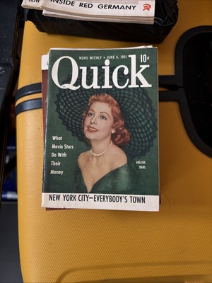 vintage QUICK magazine - 1951 June 4; ARLENE DAHL cover New York City, etc