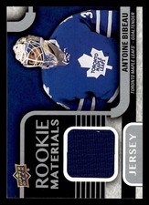 2015 UPPER DECK ANTOINE BIBEAU RM-AB ROOKIE MATERIALS JERSEY TORONTO MAPLE LEAFS