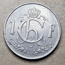 1964 Luxembourg Letzeburg 1 One Franc - Copper Nickel Coin - Europe - World Coin