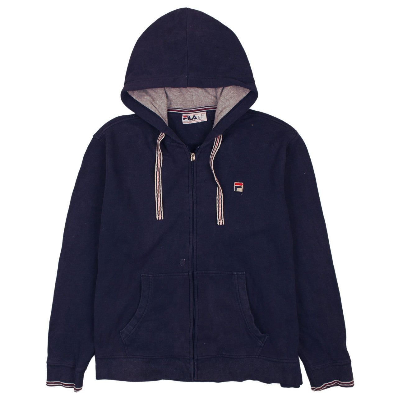 Felpa con cappuccio vintage FILA BLU UOMO L