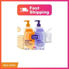 Clean and Clear 2-Pack Oil-Free Facial Cleansers with Citrus Scent, Morning B...