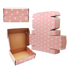 Green Recyclable Cardboard Small Gift Mailer Boxes for Shipping Packaging Cra...