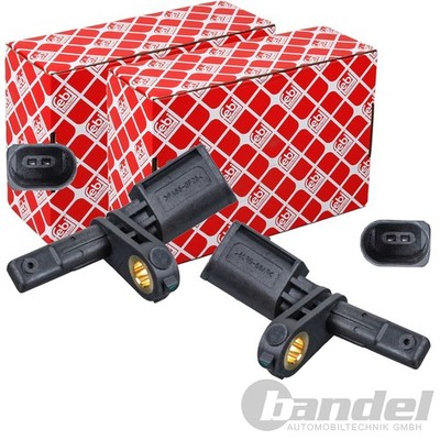 2X FEBI ABS-SENSOREN RADDREHZAL VORNE HINTEN passend für VW AMAROK TIGUAN TOURAN