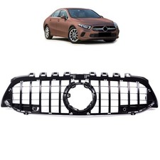 Kühlergrill Schwarz glanz passend für Mercedes A-Klasse W177 & Sport-Panamerican