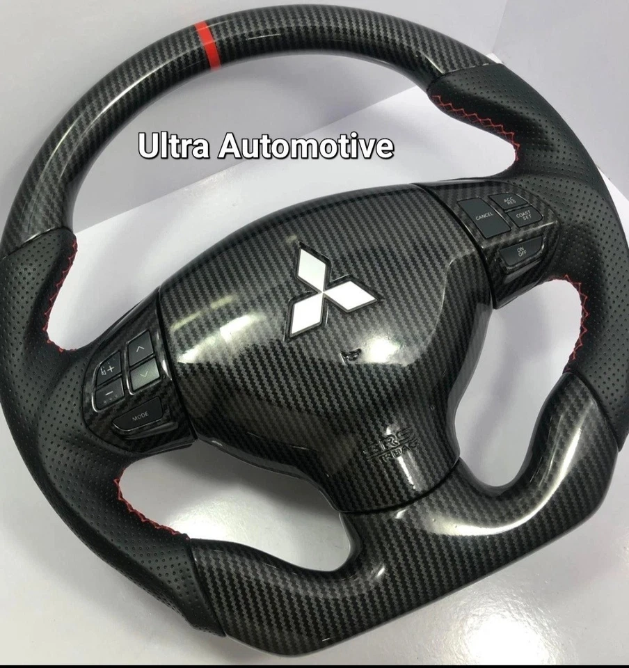 Mitsubishi Lancer Carbon Fiber ES, Outlander,  2006-13 Steering WHEEL - Image 2 of 4