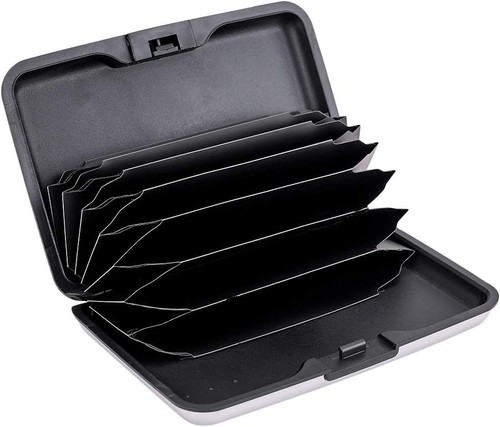 Metall RFID Schutz Geldbörse Kreditkartenetui Etui für Männer & Frauen - Bild 28 von 30