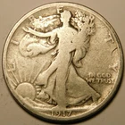 1917-S Walking Liberty Half Dollar 90% Silver G-VG  "As Pictured-Not Cleaned"