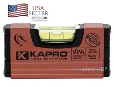 4 inch Compact Magnetic Aluminum 4'' Torpedo Handy Pocket Sized Level Kapro 246M