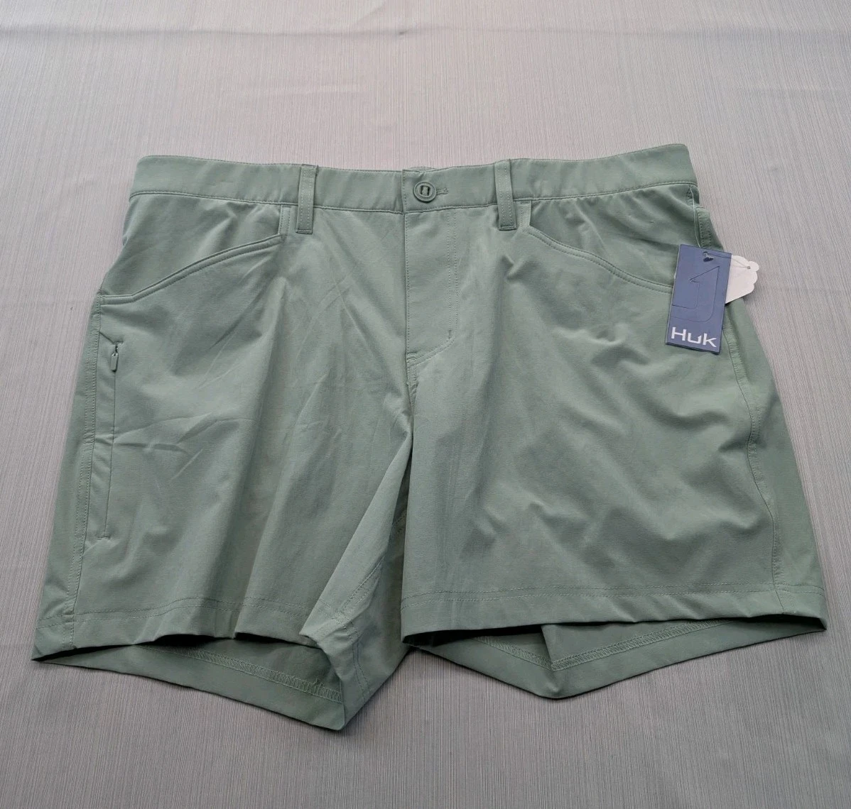 New Mens Huk Kona Shorts Size 40 Performance Stretch 6" Tech Chino