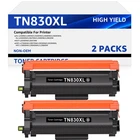 2Pack TN830XL Toner Cartridges For Brother DCP-L2640DW HL-L2640W Printer 830XL