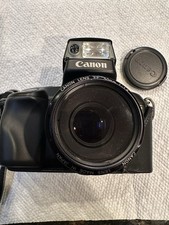 Canon EOS 750 35mm Film Camera w/ Canon EF 50mm f/1.8 Lens  Case - Powers Up
