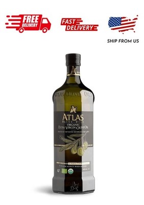 Atlas 1LT Organic Cold Press Extra Virgin Olive Oil Moroccan Polyphenol Rich 34 