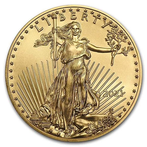 2021 1/10 oz American Gold Eagle Coin BU (Type 1)