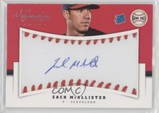 2012 Signature Series Rated Rookie Game Ball /299 Zach McAllister #147 Auto uk2