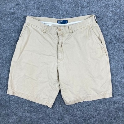 Polo Ralph Lauren Shorts Mens 35 Tan Khaki Chino Casual Classic Fit Cotton