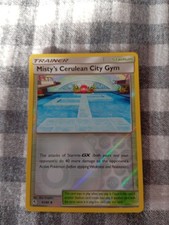 Pokemon Misty's Cerulean City Gym 61/68 Reverse Holo Hidden Fates Light Play